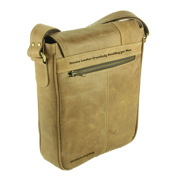 Genuine Leather Crossbody Handbag for Men