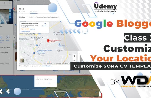 How to Customize Google Map Section in Sora CV Template?